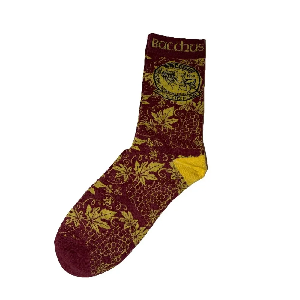 NEW 2025 Krewe of Bacchus Bacchaneers Socks Mardi Gras New Orleans Parade Float‎